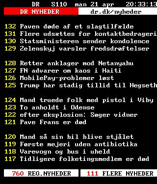 dr tekst tv 110|NRK Tekst.